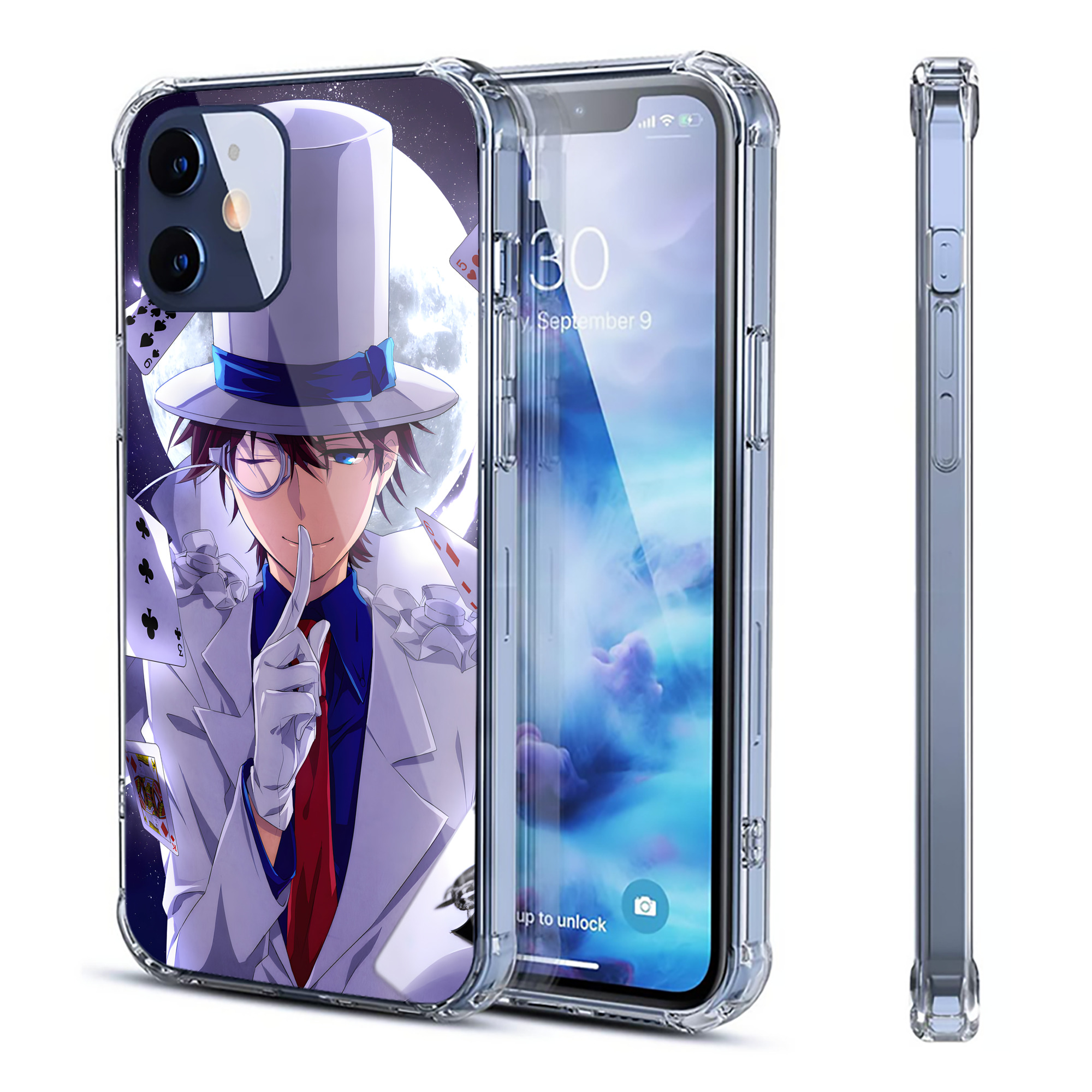 （画像用） 名探偵コナン Detective Conan 【iPhone 12シリーズ対応】透明スマホケース（クリアソフトケース）